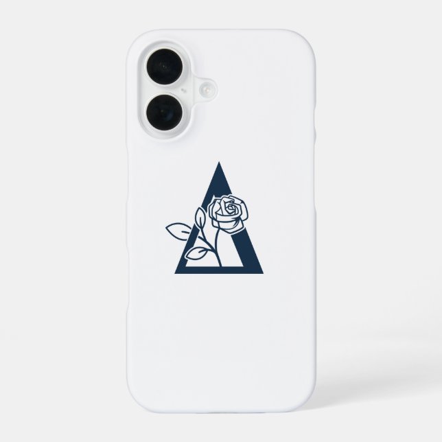 Delta Phi Lambda Sorority Rose Design iPhone Case (Back)