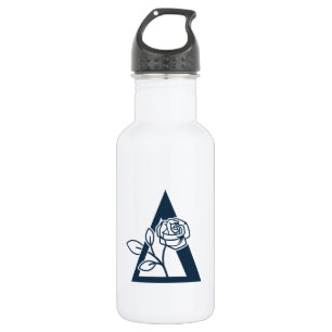 Delta Phi Lambda Sorority Rose Design Stainless Steel Water Bottle