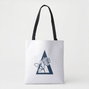 Delta Phi Lambda Sorority Rose Design Tote Bag