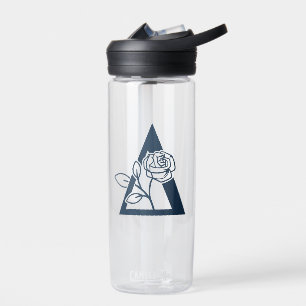 Delta Phi Lambda Sorority Rose Design Water Bottle
