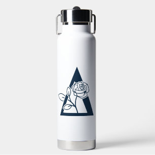 Delta Phi Lambda Sorority Rose Design Water Bottle