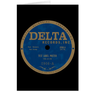 Delta Records label Cards