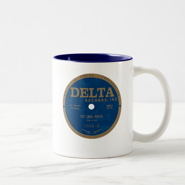 Delta Records label Two-Tone Coffee Mug (Right)