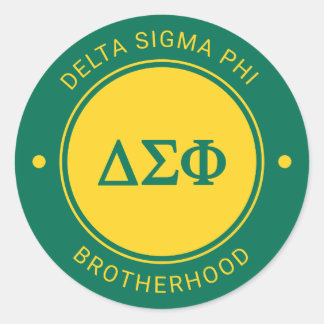Delta Sigma Phi | Badge Classic Round Sticker