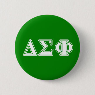 Delta Sigma Phi White Letters Button