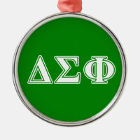 Delta Sigma Phi White Letters