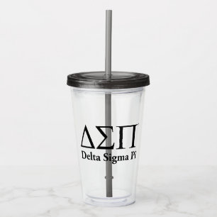 Delta Sigma Pi Classic Logo Acrylic Tumbler