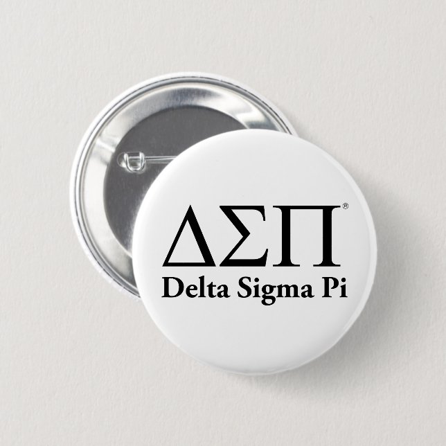 Delta Sigma Pi Classic Logo Button (Front & Back)