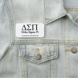 Delta Sigma Pi Classic Logo Name Tag