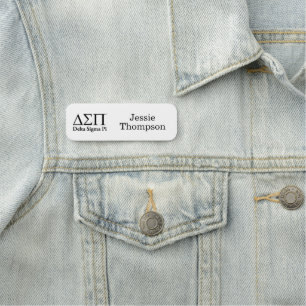 Delta Sigma Pi Classic Logo Name Tag