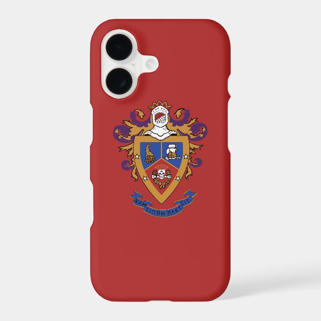 Delta Sigma Pi Official Crest Case-Mate iPhone Case (Back)
