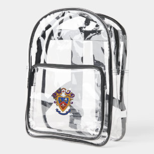 Delta Sigma Pi Official Crest Clear Backpack