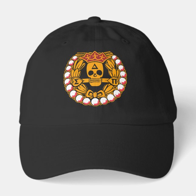 Delta Sigma Pi Skull Badge Hat (Front)