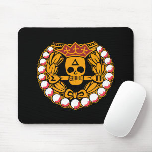 Delta Sigma Pi Skull Badge Mouse Pad