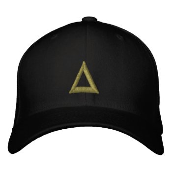 Delta Sign Embroidered Baseball Cap by GrooveMaster at Zazzle