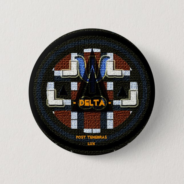 DELTA Socionics-inspired button / badge (Front)