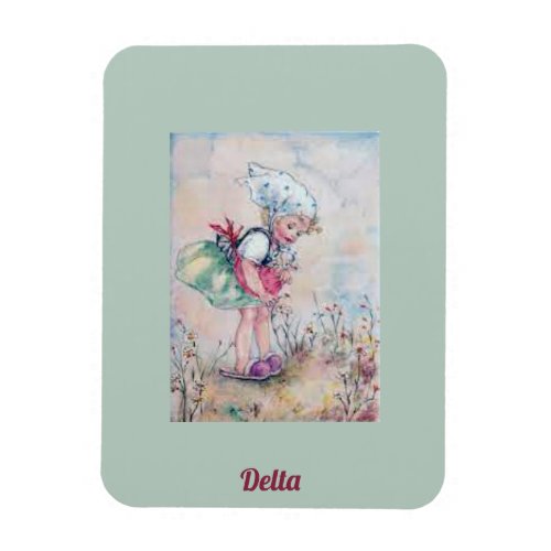 DELTA  SWEET GIRL VINTAGE  Erna Maison  Magnet