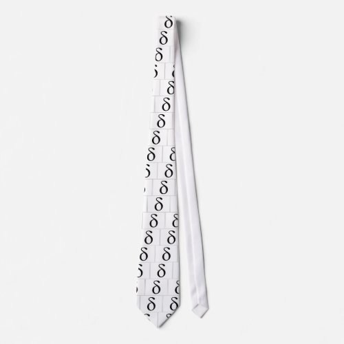 Delta Symbol white Tie