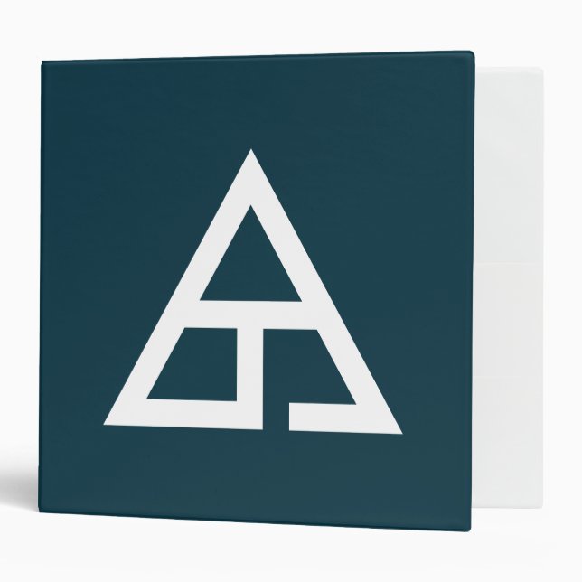 Delta T Trademark Logo 3 Ring Binder (Front/Inside)
