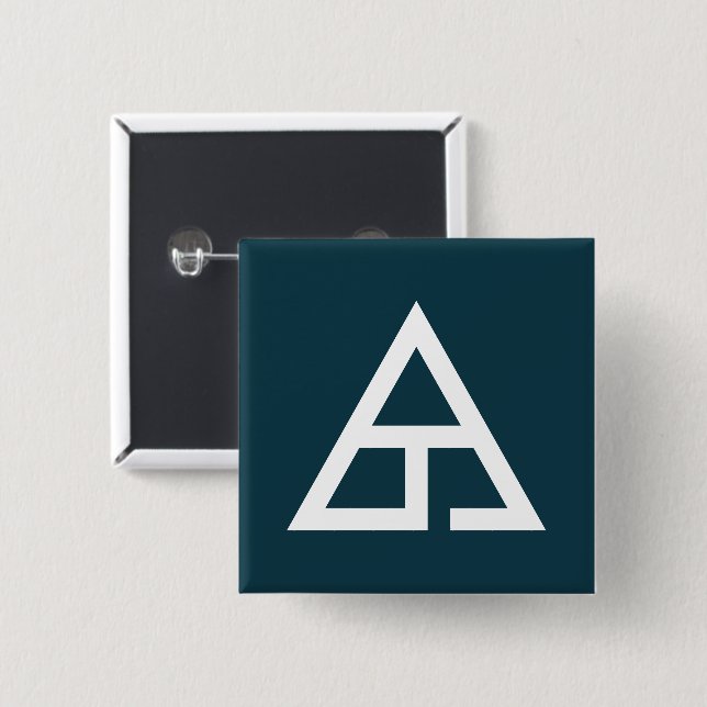 Delta T Trademark Logo Button (Front & Back)