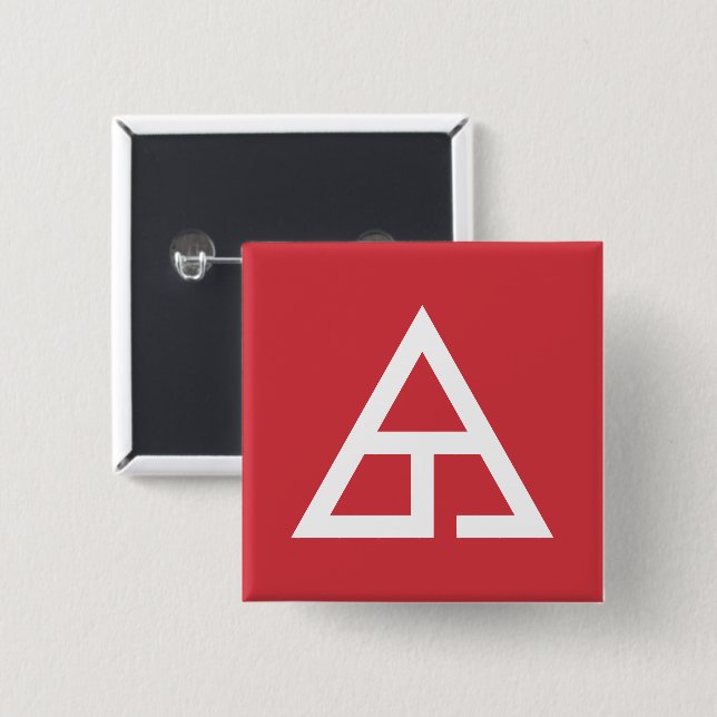Delta T Trademark Logo Button (Front & Back)