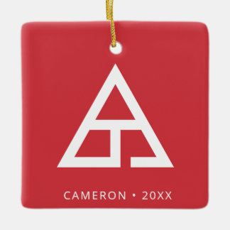 Delta T Trademark Logo Ceramic Ornament