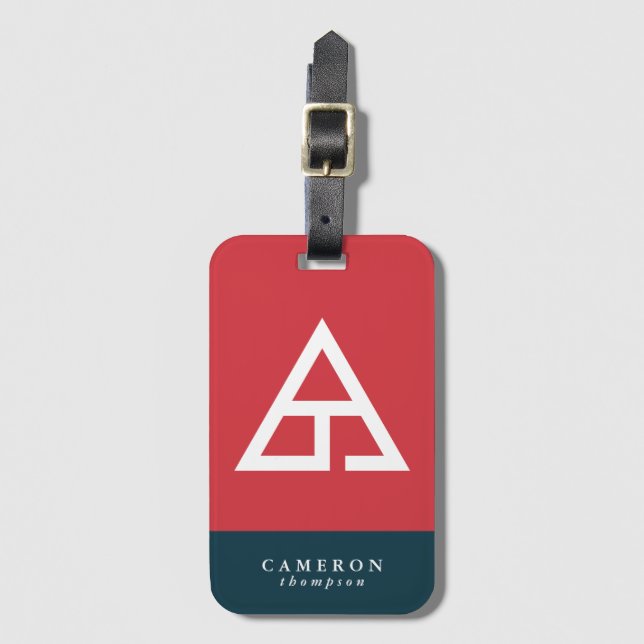 Delta T Trademark Logo Luggage Tag (Front Vertical)