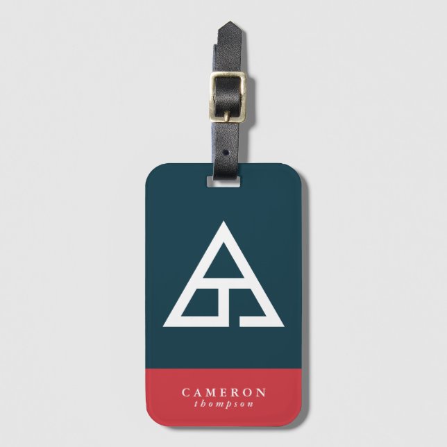 Delta T Trademark Logo Luggage Tag (Front Vertical)