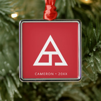 Delta T Trademark Logo Metal Ornament