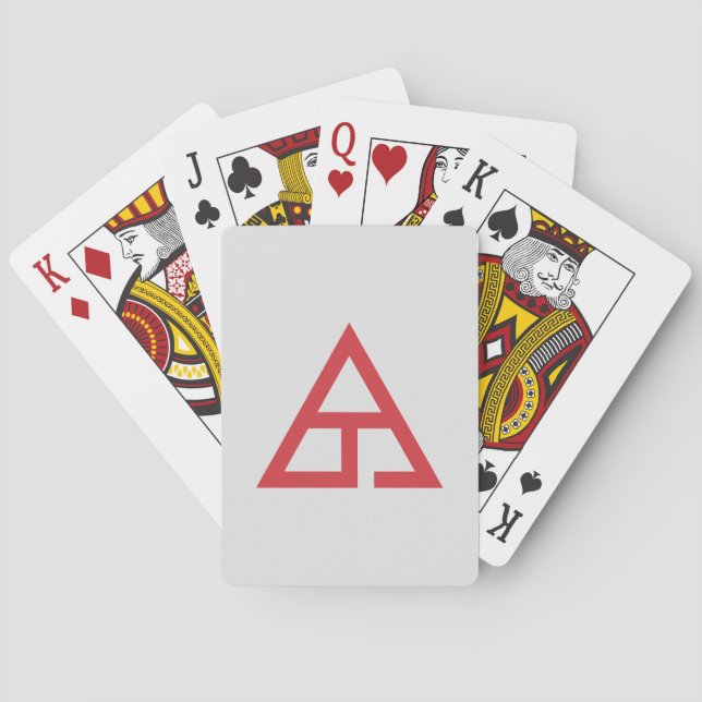 Delta T Trademark Logo Poker Cards (Back)