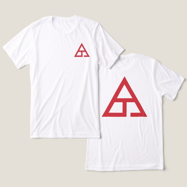 Delta T Trademark Logo Tri-Blend Shirt (Design Front & Back)