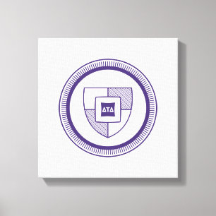 Delta Tau Delta Fraternity Crest Emblem Canvas Print
