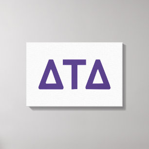 Delta Tau Delta Fraternity Greek Letters Canvas Print