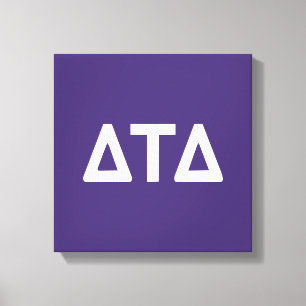 Delta Tau Delta Fraternity Greek Letters Canvas Print