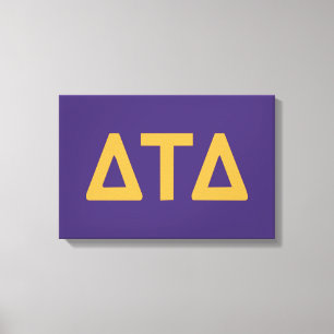 Delta Tau Delta Fraternity Greek Letters Canvas Print