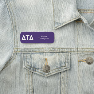 Delta Tau Delta Fraternity   Greek Letters Name Tag
