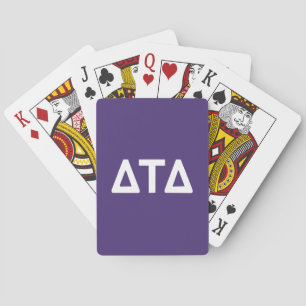 Delta Tau Delta Fraternity Greek Letters Poker Cards