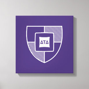 Delta Tau Delta Fraternity Shield Crest Canvas Print