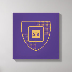 Delta Tau Delta Fraternity Shield Crest Canvas Print