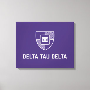 Delta Tau Delta Fraternity Shield Crest Canvas Print