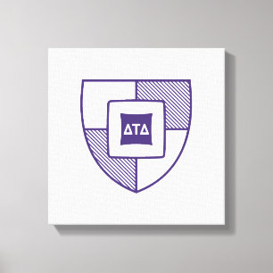 Delta Tau Delta Fraternity Shield Crest Canvas Print