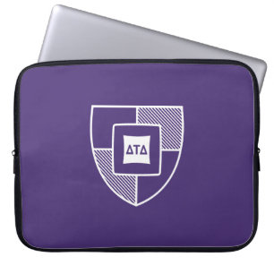 Delta Tau Delta Fraternity Shield Crest Laptop Sleeve