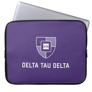 Delta Tau Delta Fraternity Shield Crest Laptop Sleeve