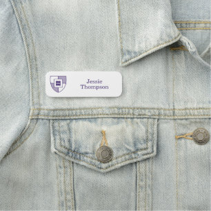 Delta Tau Delta Fraternity Shield Crest Name Tag