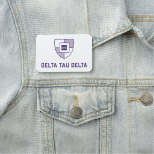 Delta Tau Delta Fraternity   Shield Crest Name Tag