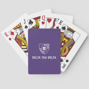 Delta Tau Delta Fraternity Shield Crest Poker Cards