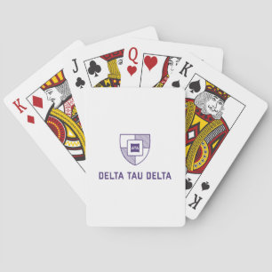Delta Tau Delta Fraternity Shield Crest Poker Cards