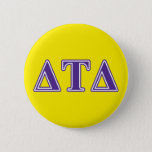 Delta Tau Delta Purple Letters Button at Zazzle
