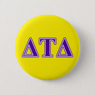 Delta Tau Delta Purple Letters Button