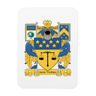 Delta Upsilon Fraternity Blue & Gold Coat of Arms Magnet
